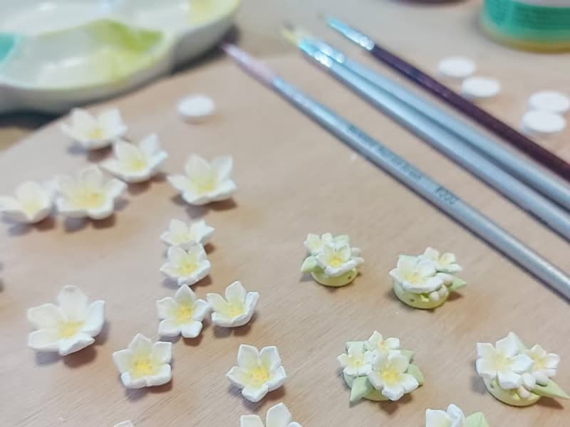 【花語系列】蕎麥花珍珠耳環 • Blossom //925純銀