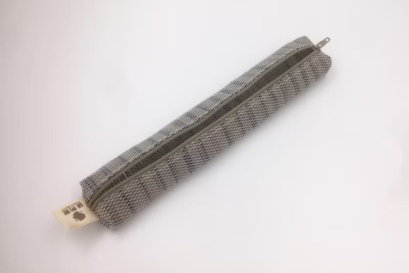 【紙布家】紙線編織 小餐具袋 波紋灰