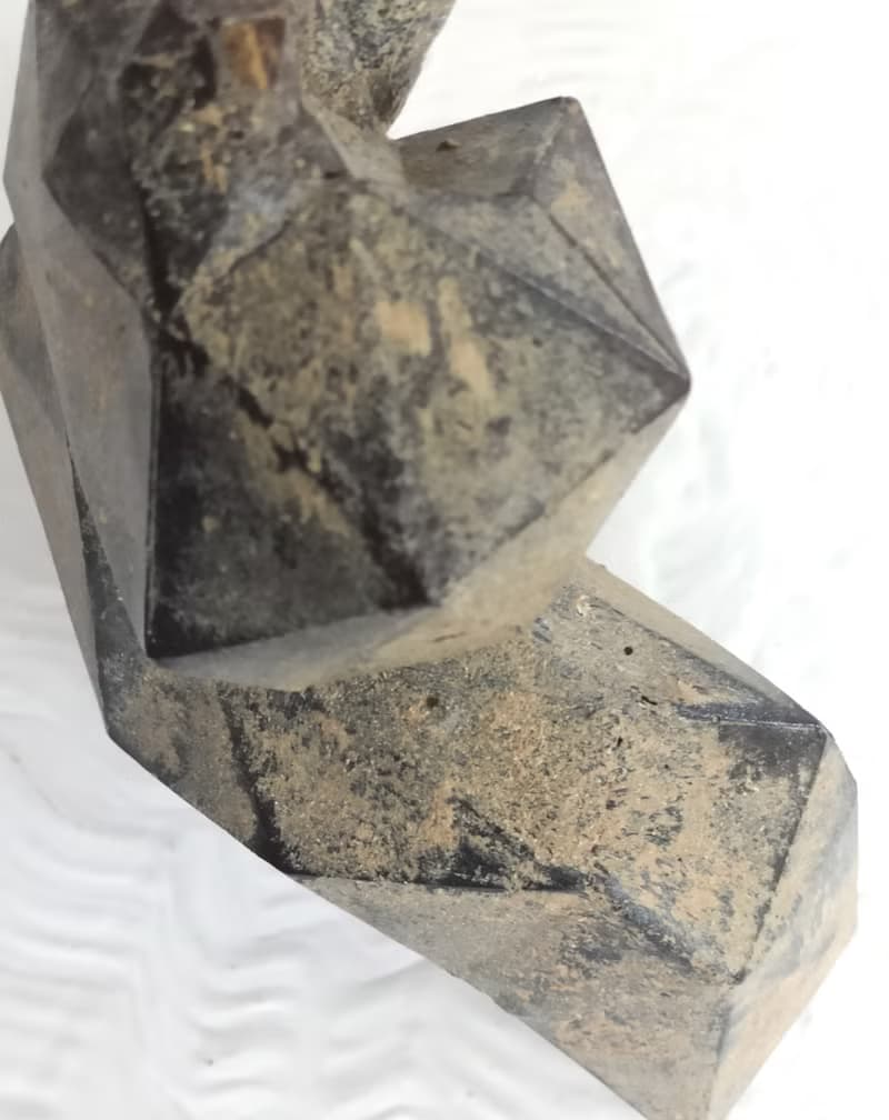 情人節禮物/中國功夫雕塑/手繪茶褐色.太極.攝影道具.藝術品.擺件