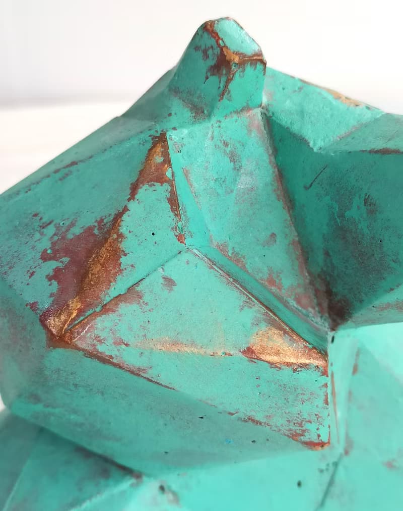 中國功夫雕塑【手繪綠色】 太極 | 藝術品 | 擺件| 送客戶|送老闆