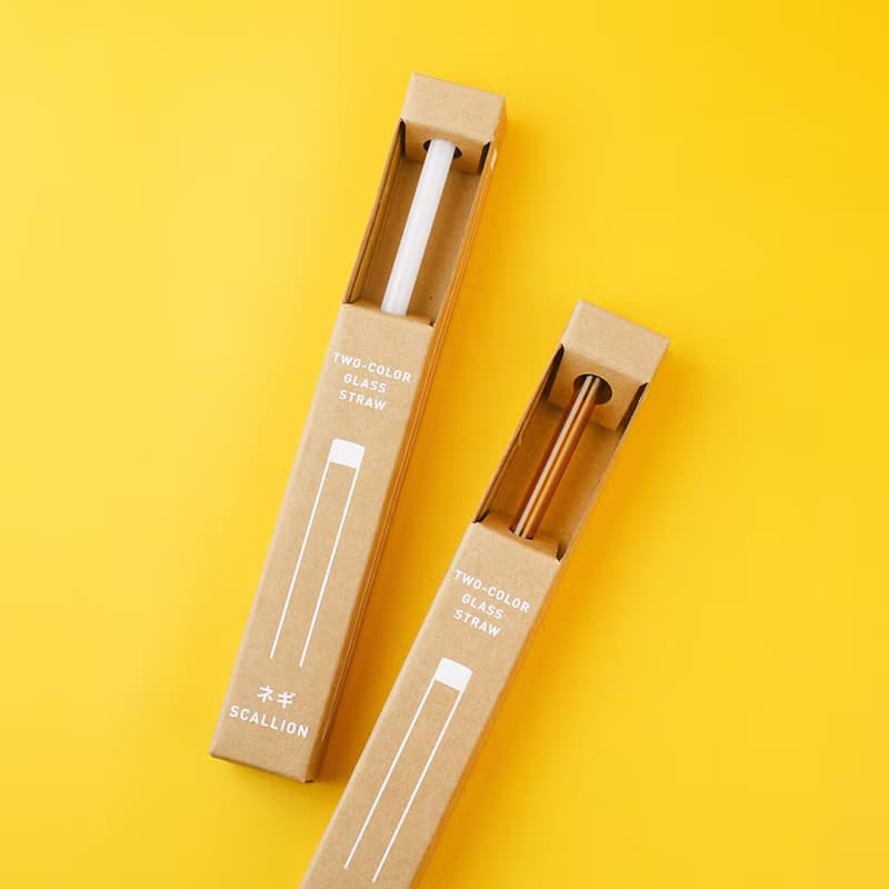 好玻 GOODGLAS | 雙色吸管單入組-白&黃/直身款