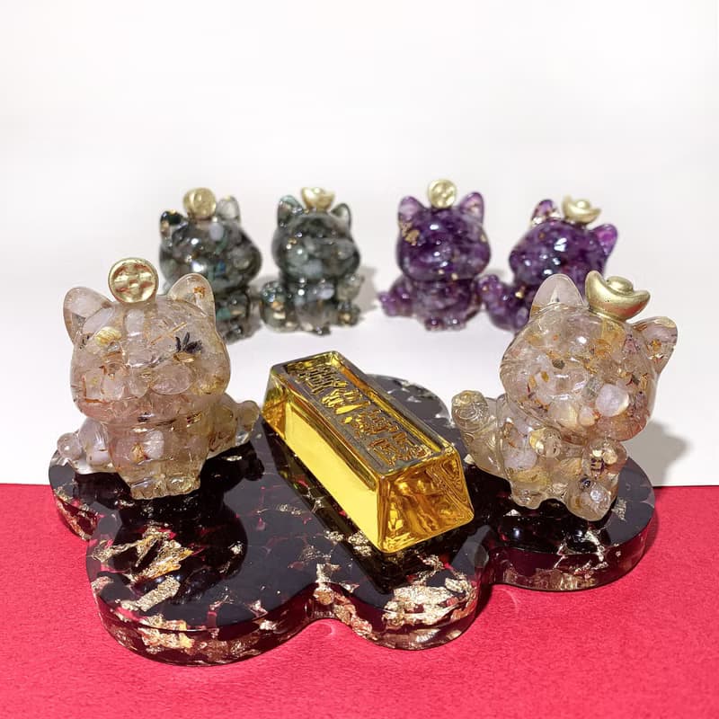 水晶招財貓 新年禮盒 | 新春禮物 新年裝飾 恭喜發財 紅包拿來