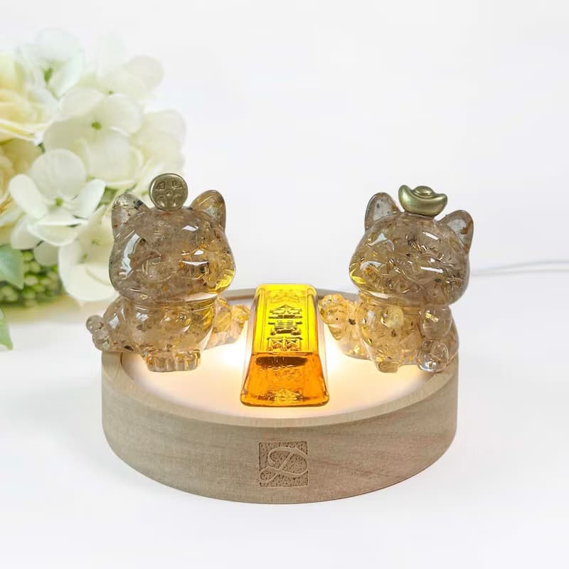 水晶招財貓 新年禮盒 | 新春禮物 新年裝飾 恭喜發財 紅包拿來