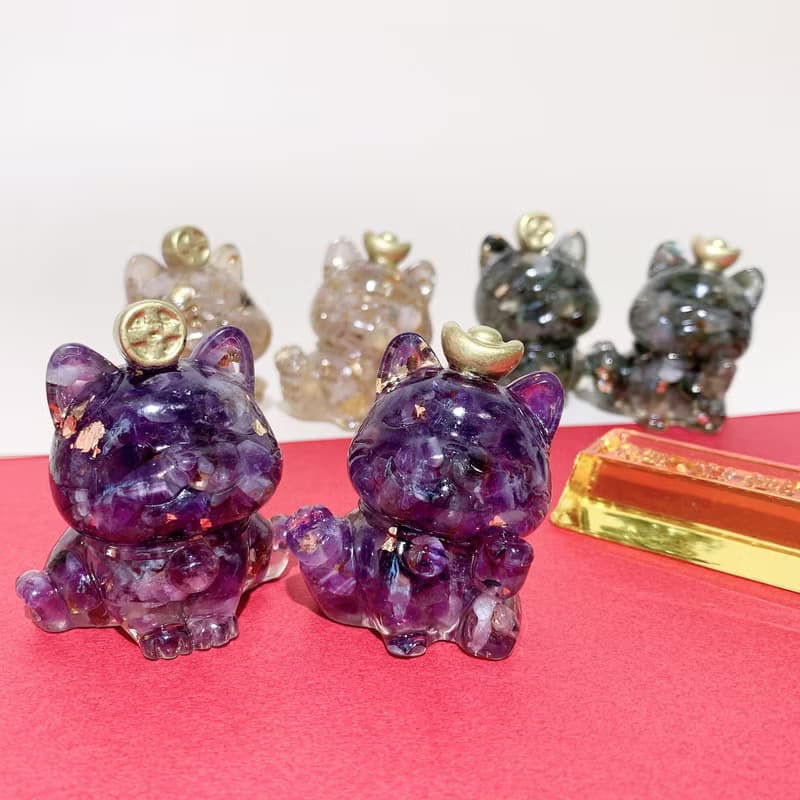 水晶招財貓 新年禮盒 | 新春禮物 新年裝飾 恭喜發財 紅包拿來