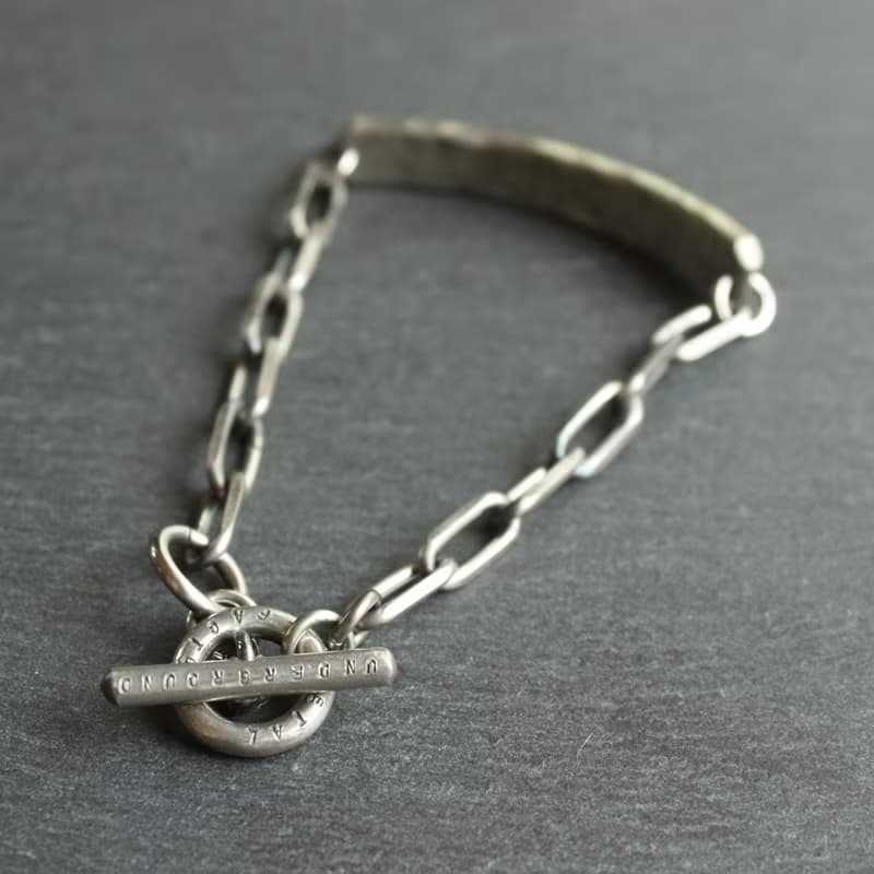 錫×銀手鐲  ID 鏈 Bracelet -KOBAN-
