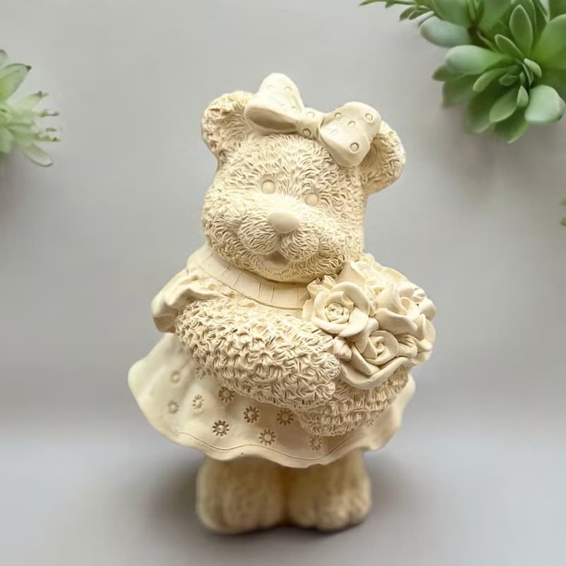 玫瑰小熊 擴香豪華田園套組(黃色) 藝術香氛擴香 提升居家美學