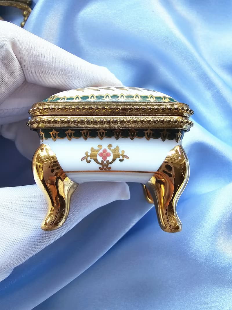 英國The Leonardo collection花卉飾品盒/小珠寶盒/藥盒
