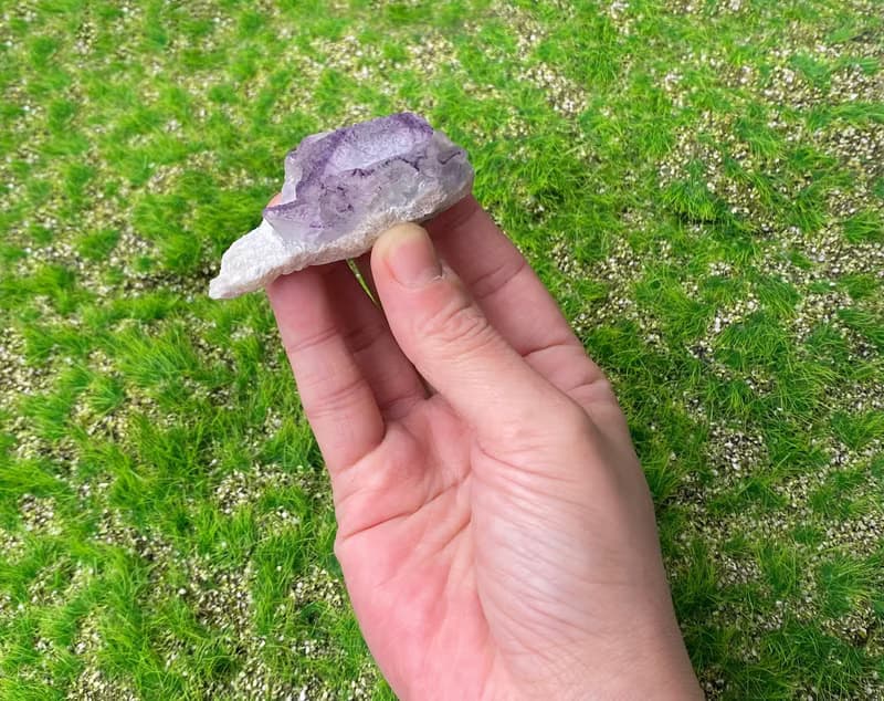 天然原礦浪漫夢幻小紫邊螢石 家居 辦公室 療癒 能量 擺件