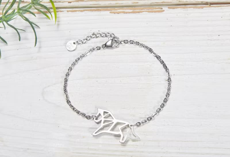 馬 - 幾何手鍊系列 - 抗敏醫療鋼