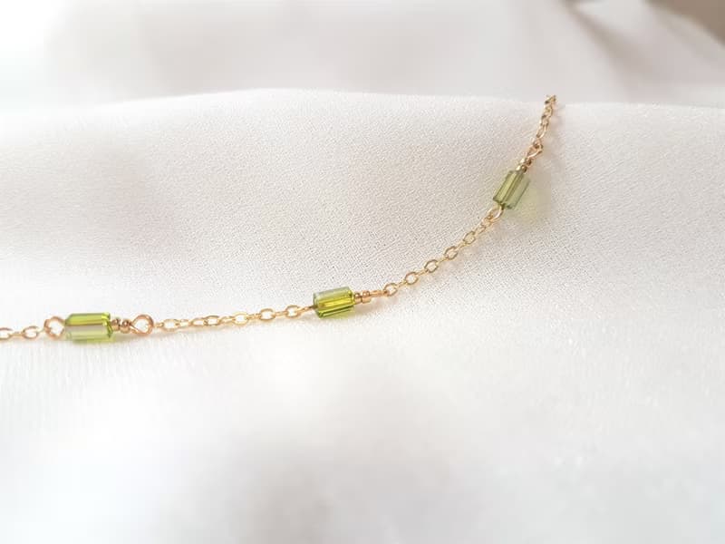 群山之島 ‧ 玻璃水晶 細手鍊