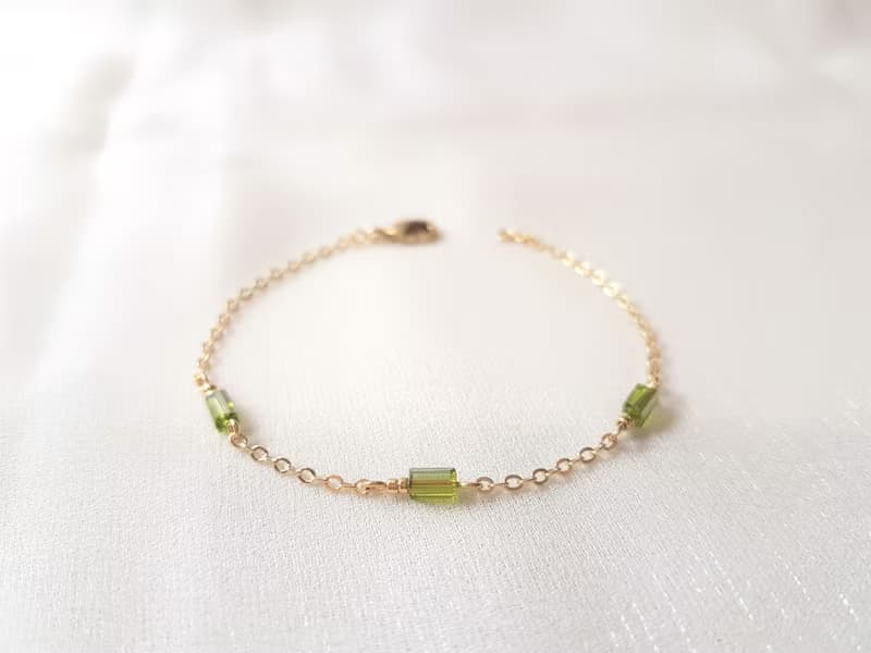 群山之島 ‧ 玻璃水晶 細手鍊