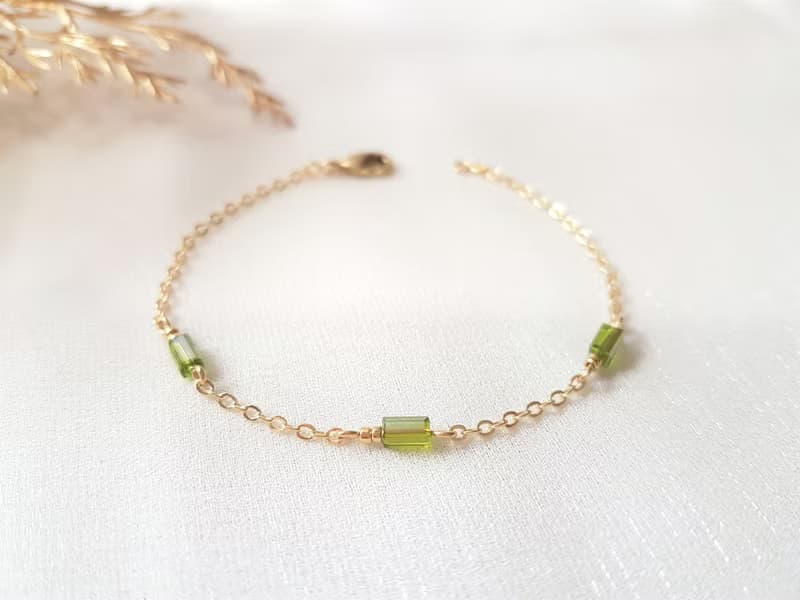 群山之島 ‧ 玻璃水晶 細手鍊