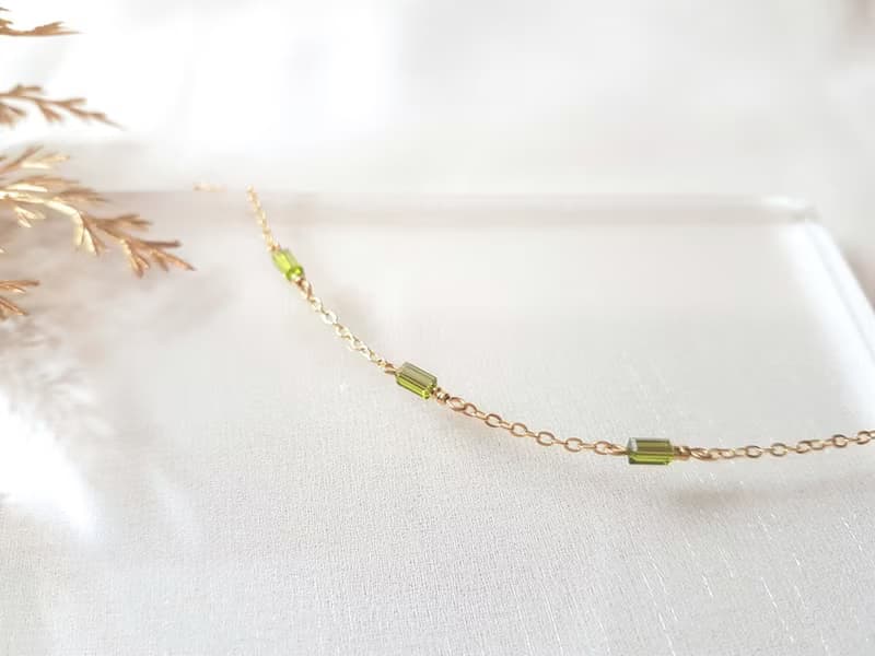 群山之島 ‧ 玻璃水晶 細手鍊