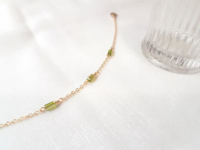 群山之島 ‧ 玻璃水晶 細手鍊