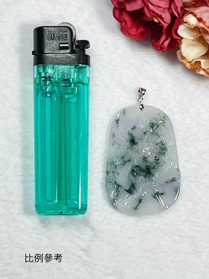 多寶晶石/天然飄花翡翠/喜上眉梢/大喜臨門/藍花/結婚禮物/長輩