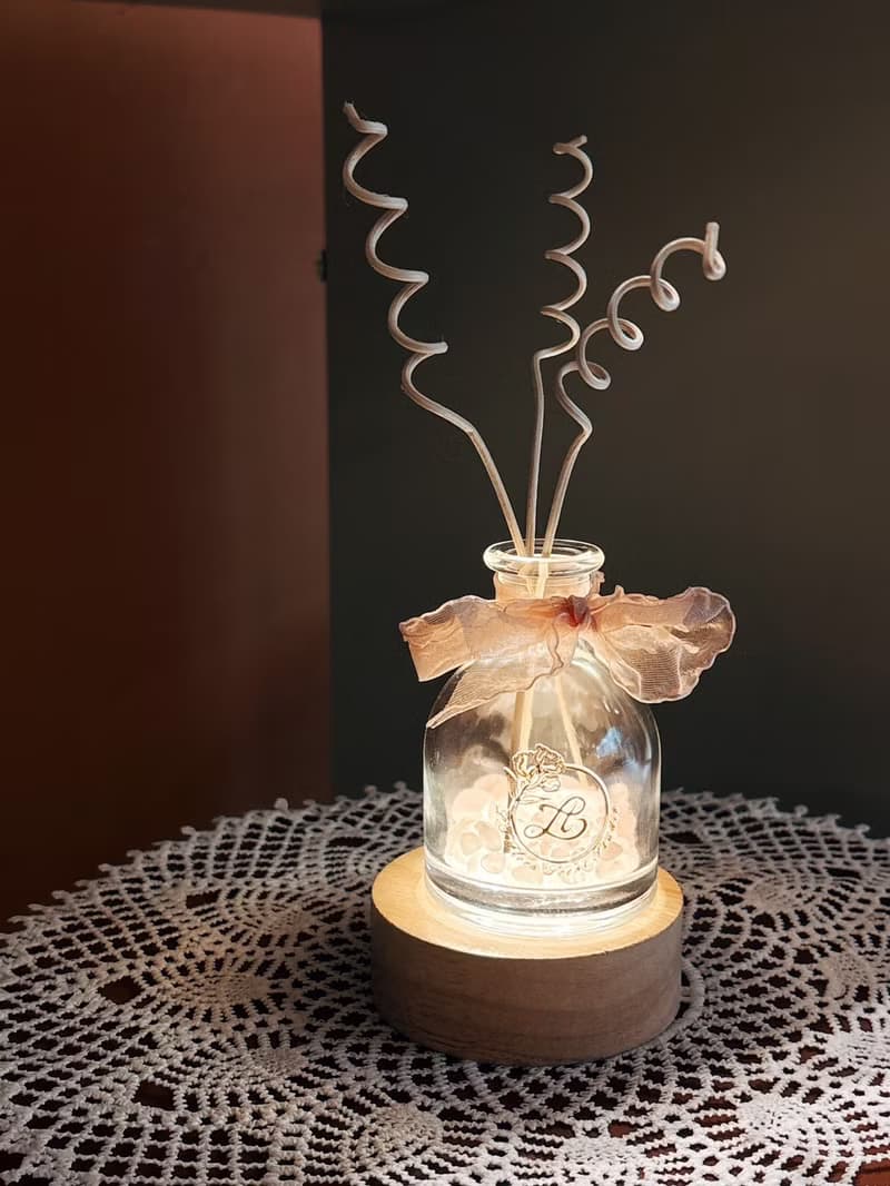 Lan Ti Flora Scent 開運粉水晶擴香竹/生日禮物/母親節禮盒/精油