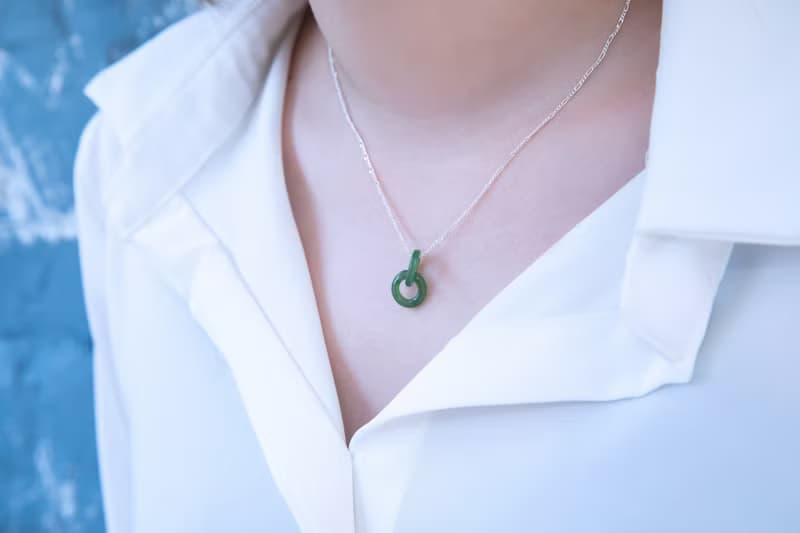 回憶 玉 墜子 項鍊 天然碧玉 A貨 母親節 生日 禮物