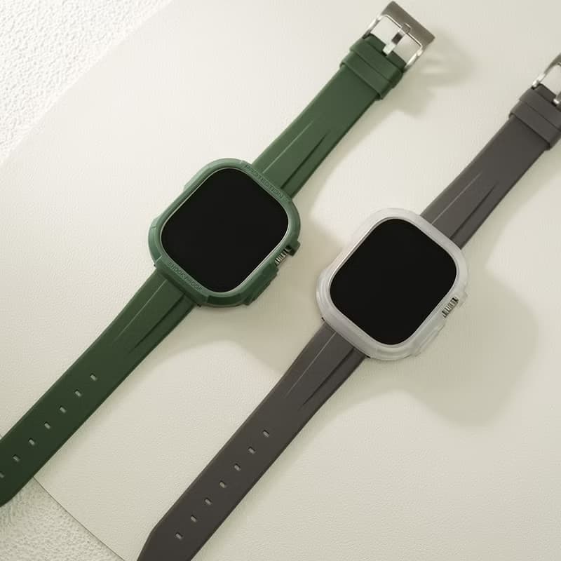 Apple watch - 矽膠防水保護殼 x 錶帶 套組 (Ultra專用)