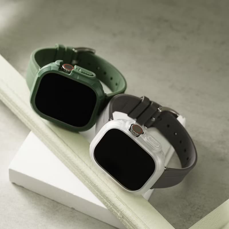 Apple watch - 矽膠防水保護殼 x 錶帶 套組 (Ultra專用)