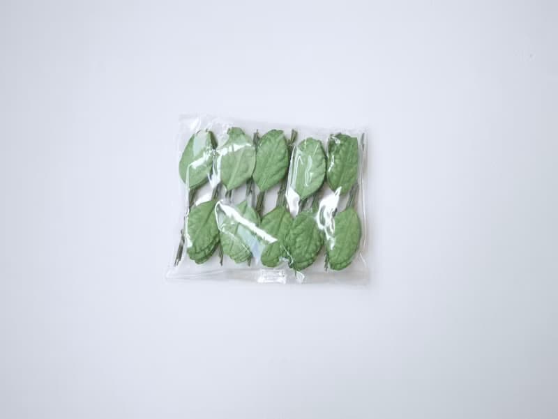 Paper Flower, Gift decoration DIY supplies: 100 pieces, green jasmine leaves
