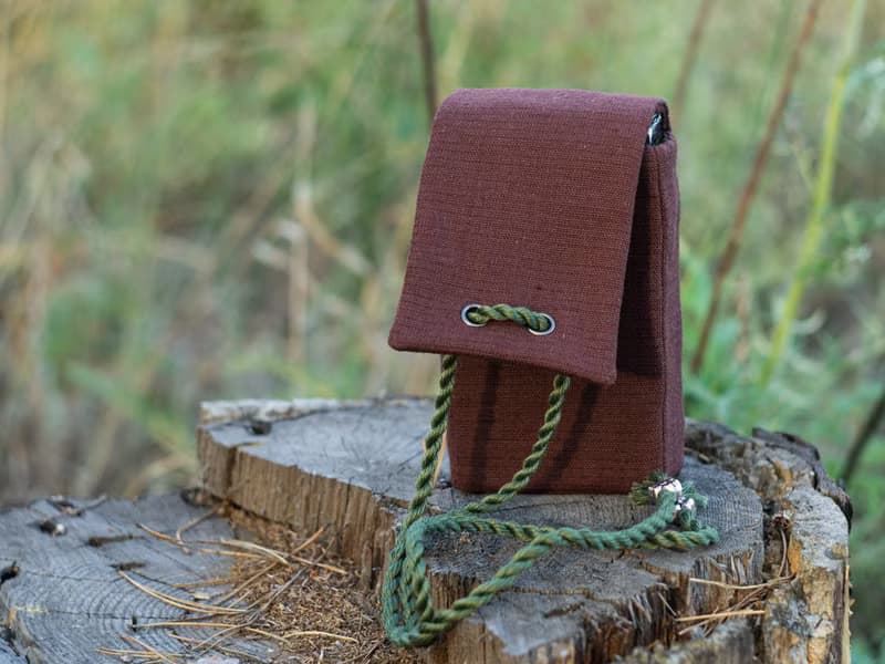 Chocolate Brown Linen Laced Tarot Cards Case Oracle Deck Pouch Tarot Deck Holder