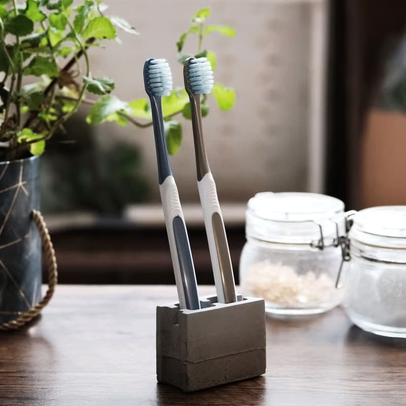 牙刷架 水泥空心磚 桌上擺飾 文具雜貨 男友禮物 父親節禮物