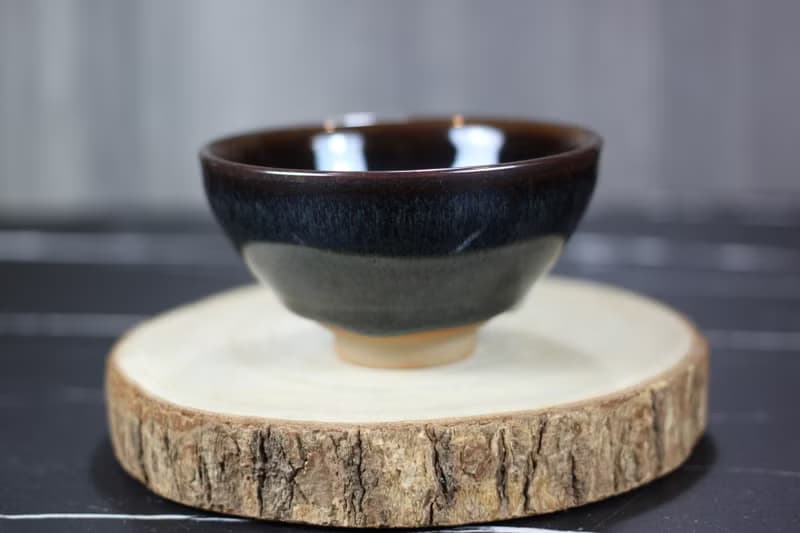 【母親節禮物】黑星 天目釉淚 茶杯 鶯歌陶藝名家葉敏祥作品