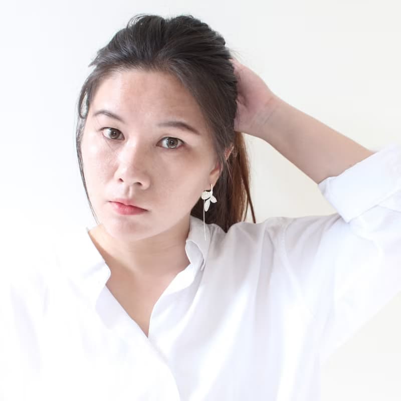 紅彩木 純銀耳環 18K鍍金耳環 長針耳環 三色