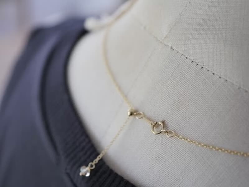 14kgf＊リンゴのロングネックレス