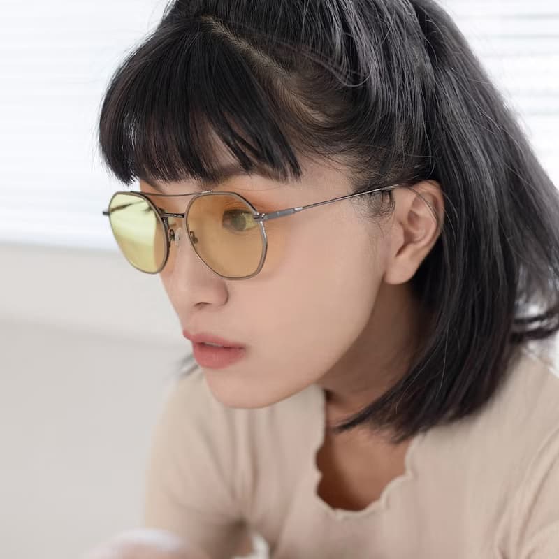 金屬雙槓多邊形框眼鏡 × FROMEYES 高折射率濾藍光