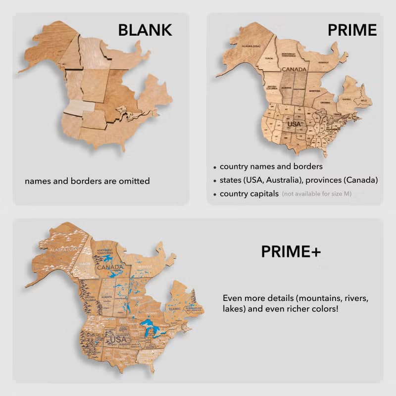 質樸的牆壁裝飾 木質世界地圖 大型家居裝飾 喬遷禮物 臥室
