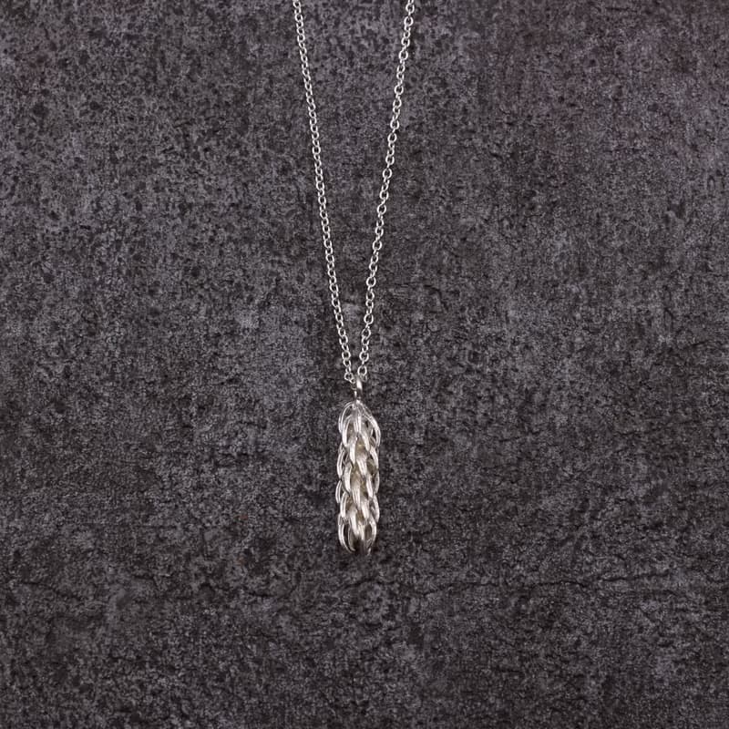 南洋杉 純銀項鍊 鎖骨鏈 直