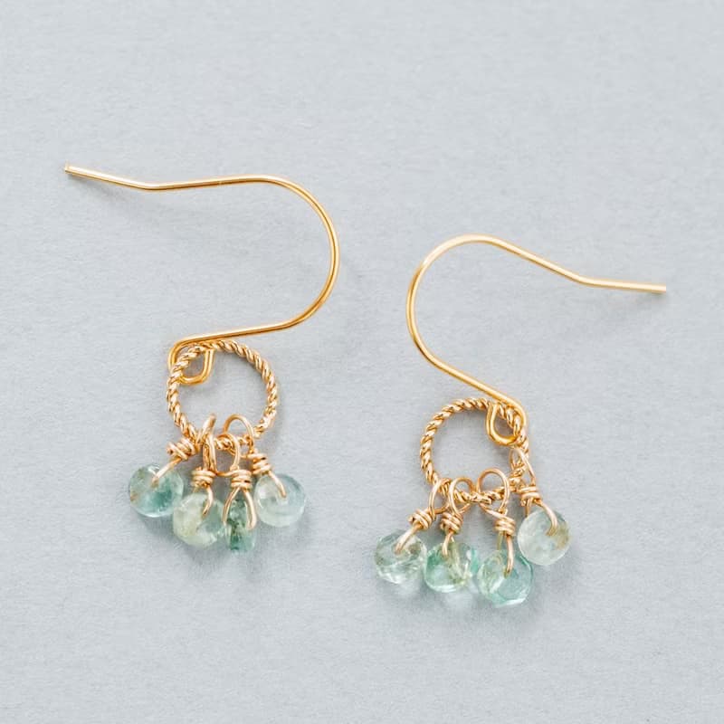 エメラルド ピアス イヤリング ピアスチャーム シンプル