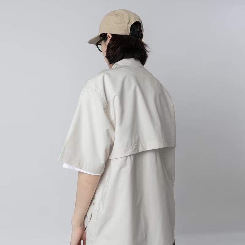 Open Collar Shirt山系城市輕機能風戶外多口袋輕速幹短袖襯衫