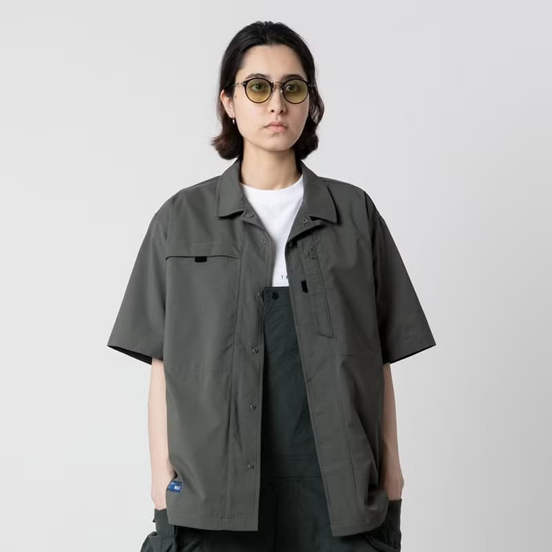Open Collar Shirt山系城市輕機能風戶外多口袋輕速幹短袖襯衫