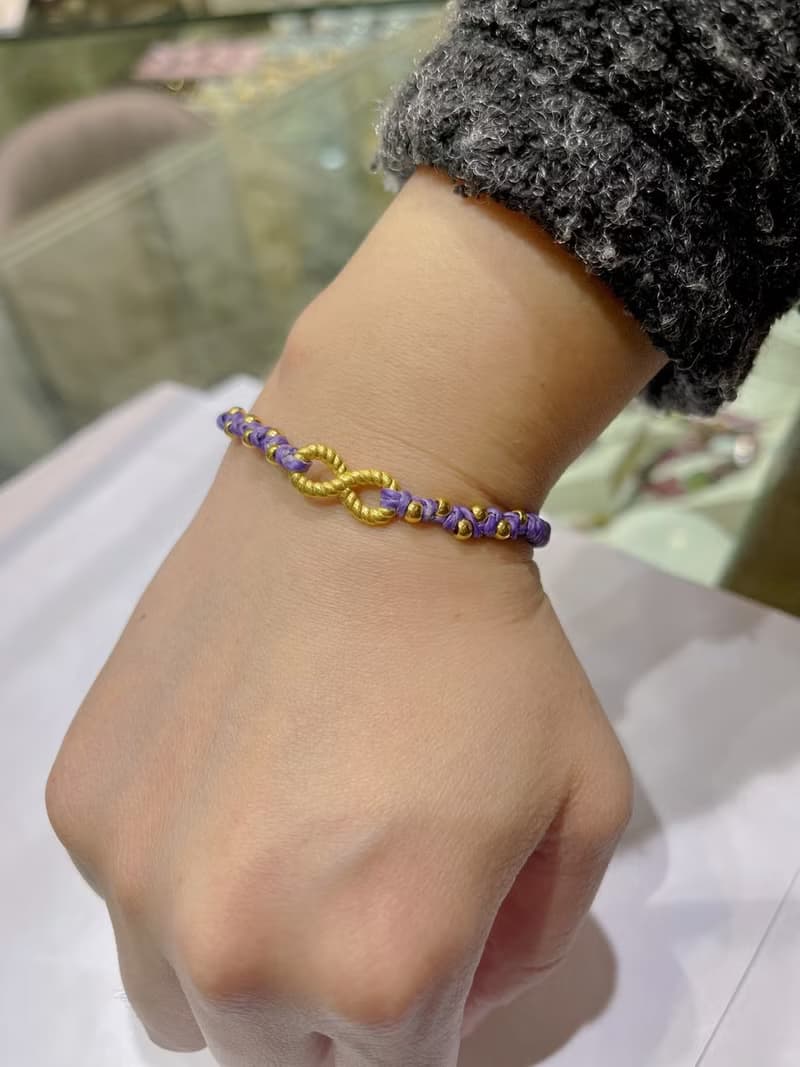 寶麗金珠寶-黃金無限造型手鍊