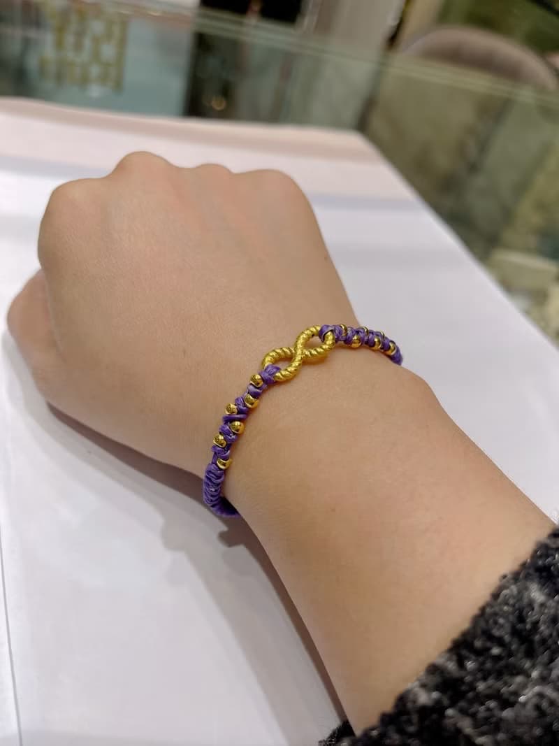 寶麗金珠寶-黃金無限造型手鍊