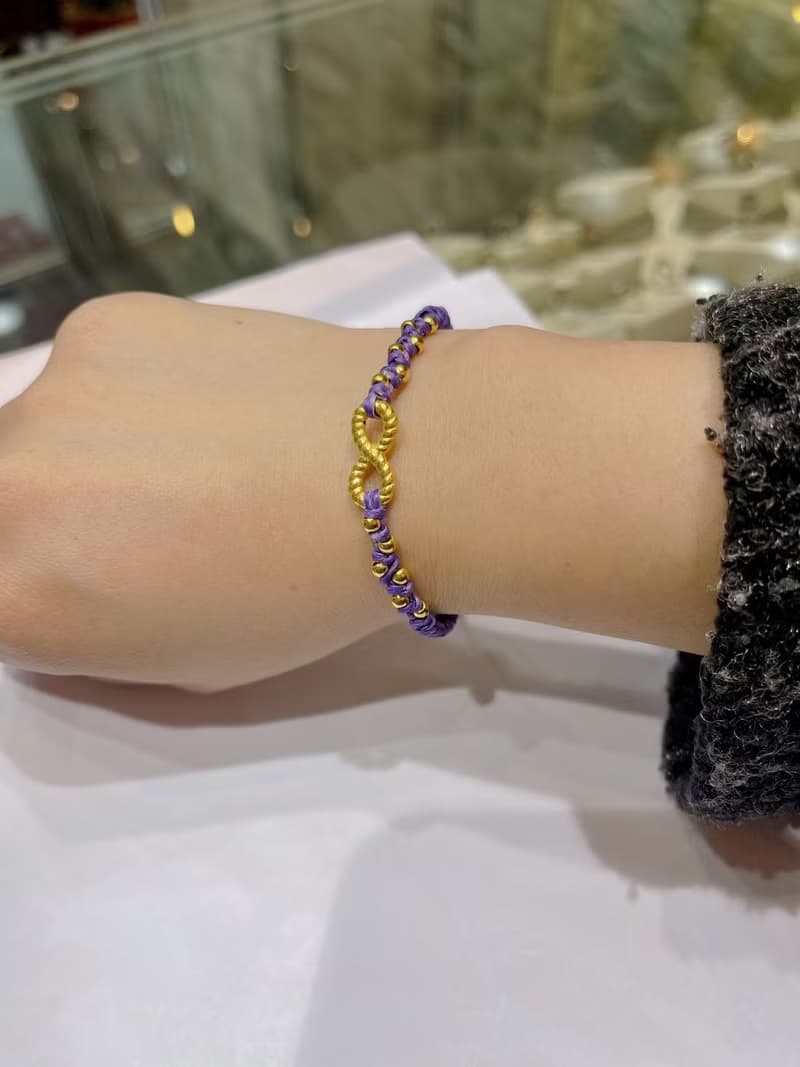 寶麗金珠寶-黃金無限造型手鍊