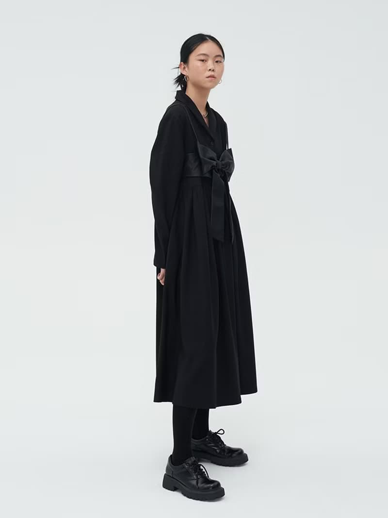 ANTINOMY 多種穿法高腰細褶洋裝