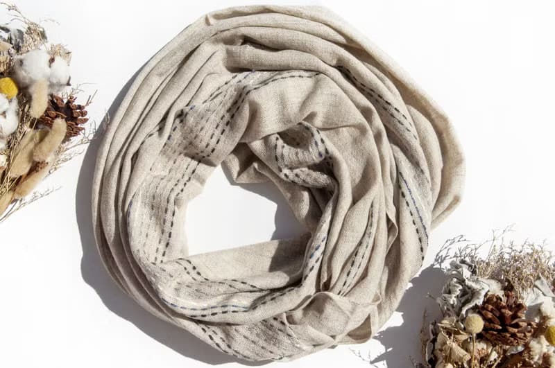 喀什米爾Cashmere 針織圍巾 純羊毛圍巾 手織圍巾 編織圍巾-希臘