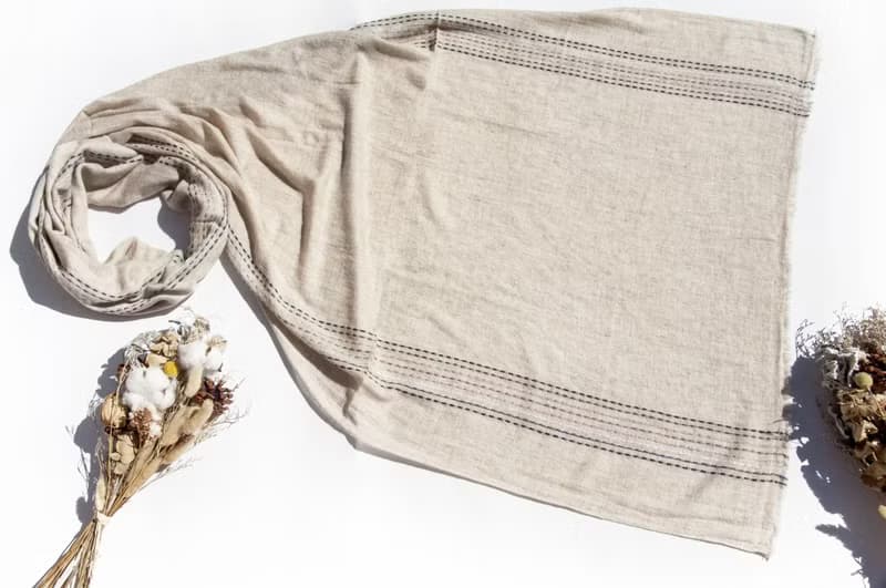 喀什米爾Cashmere 針織圍巾 純羊毛圍巾 手織圍巾 編織圍巾-希臘