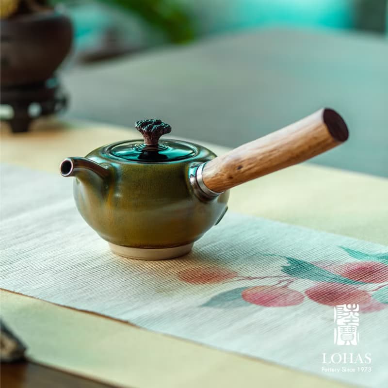 陸寶LOHAS 知己側把茶組 1壺2杯 茶具組