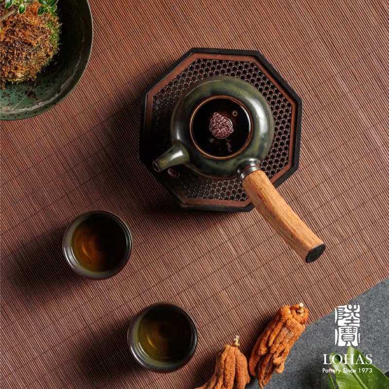 陸寶LOHAS 知己側把茶組 1壺2杯 茶具組