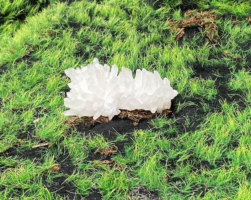 天然原礦白水晶煙花簇 消磁淨化 開運 辦公室 風水 擺件 入厝禮物