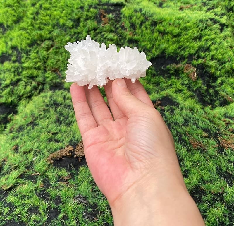 天然原礦白水晶煙花簇 消磁淨化 開運 辦公室 風水 擺件 入厝禮物