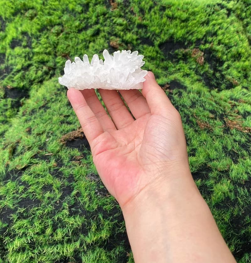 天然原礦白水晶煙花簇 消磁淨化 開運 辦公室 風水 擺件 入厝禮物