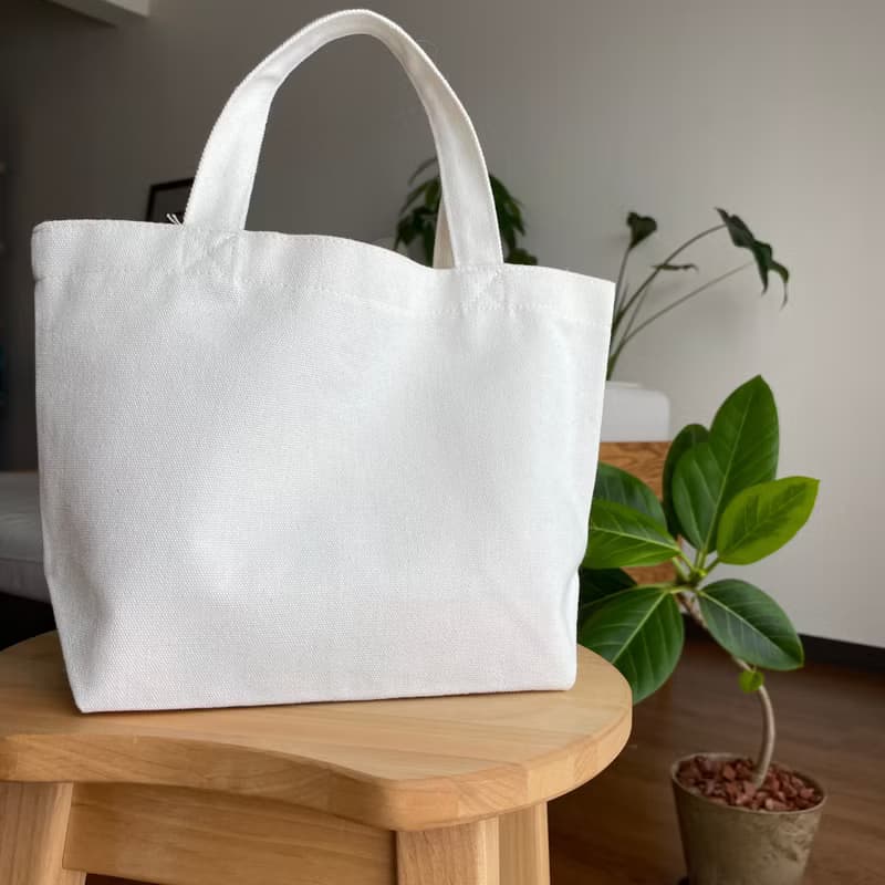 刺し子トートバッグS ミントグリーン　十字花刺し　マチ有　キャンバストート　ミニバッグ　刺繍　ハンドメイド　ちょっとお出かけ　ささやかな贈り物