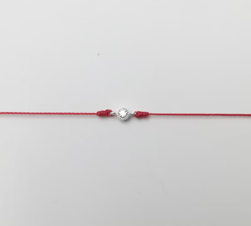 Le Bonheur Line 幸福線 純銀 銀小鑽 婚禮 姻緣 紅線手鍊 閨蜜