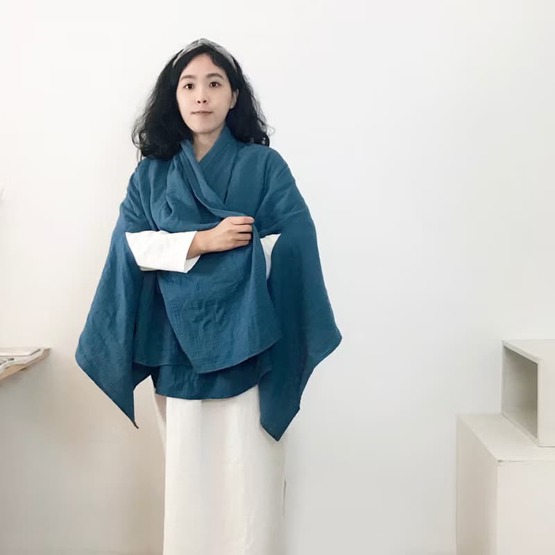 【 圍巾 / 披肩01 】披肩 / 雙層棉/ 純棉/39色
