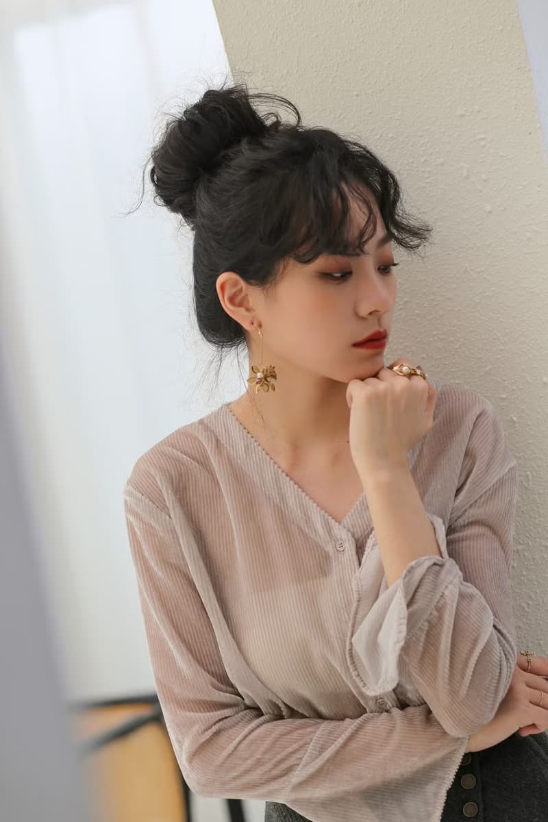 浪漫曇花黃銅 垂吊耳環 低敏耳針 耳夾 花耳環